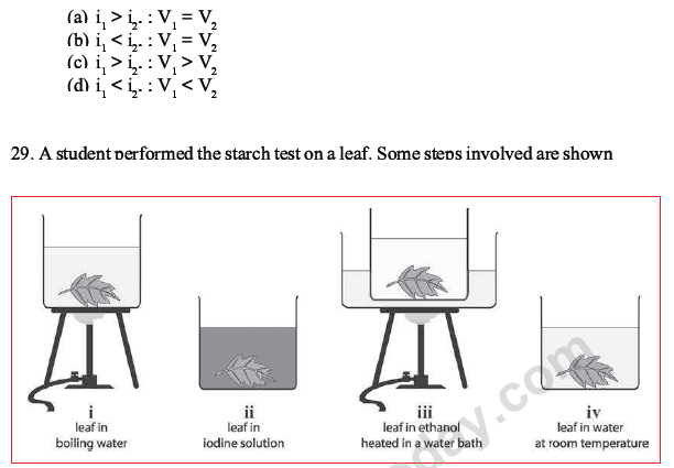 CBSE Class 10 Science MCQs Set 1, Multiple Choice Questions